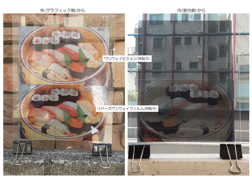 リバースワンウェイ 見え方